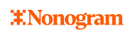 Nonogram wordmark in Signal Orange on Near Black